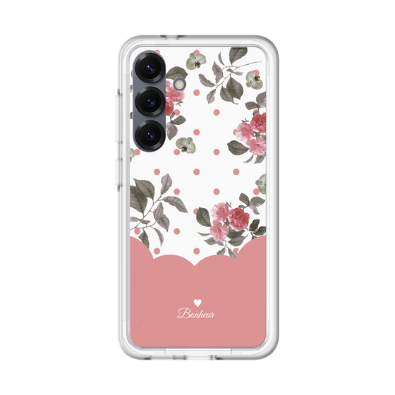 スリムプロテクションプレミアムケース［ ツインドットフラワー - Pink ］
