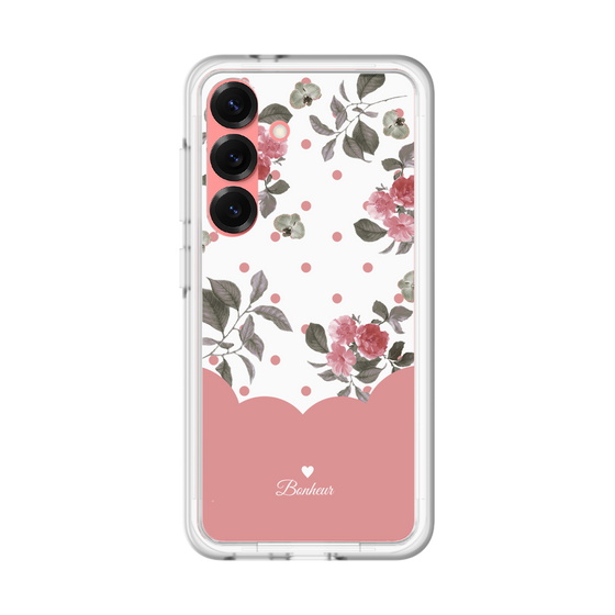 スリムプロテクションプレミアムケース［ ツインドットフラワー - Pink ］