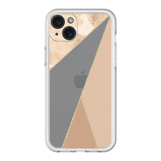 スリムプロテクションプレミアムケース［ マーブルトライアングルパレット - Beige ］