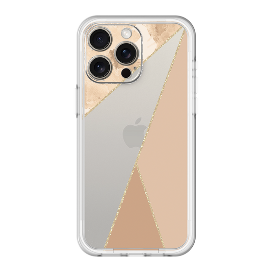 スリムプロテクションプレミアムケース［ マーブルトライアングルパレット - Beige ］