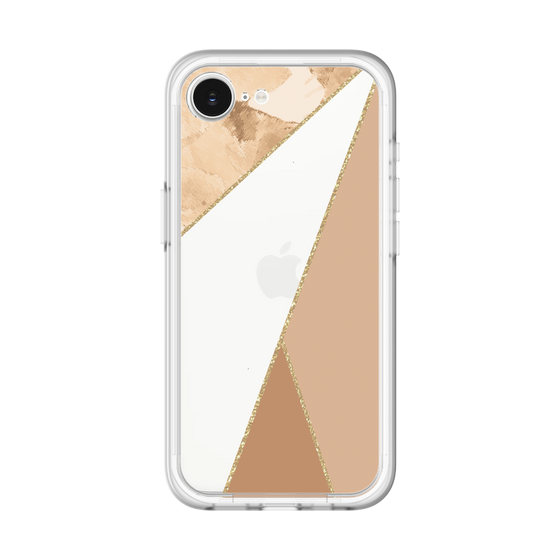 スリムプロテクションプレミアムケース［ マーブルトライアングルパレット - Beige ］