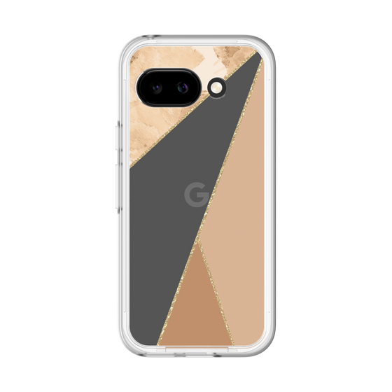 スリムプロテクションプレミアムケース［ マーブルトライアングルパレット - Beige ］