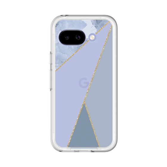 スリムプロテクションプレミアムケース［ マーブルトライアングルパレット - Blue ］