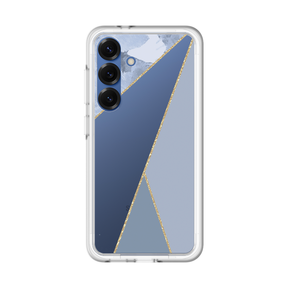 スリムプロテクションプレミアムケース［ マーブルトライアングルパレット - Blue ］
