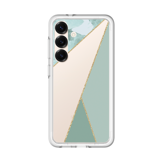 スリムプロテクションプレミアムケース［ マーブルトライアングルパレット - Green ］