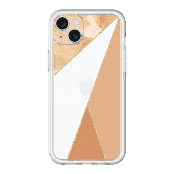 スリムプロテクションプレミアムケース［ マーブルトライアングルパレット - Orange ］
