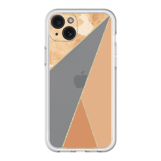 スリムプロテクションプレミアムケース［ マーブルトライアングルパレット - Orange ］