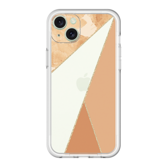 スリムプロテクションプレミアムケース［ マーブルトライアングルパレット - Orange ］