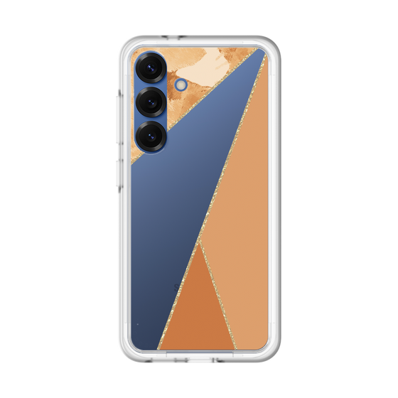 スリムプロテクションプレミアムケース［ マーブルトライアングルパレット - Orange ］