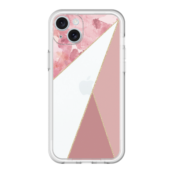 スリムプロテクションプレミアムケース［ マーブルトライアングルパレット - Pink ］