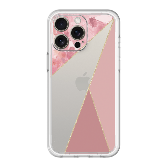 スリムプロテクションプレミアムケース［ マーブルトライアングルパレット - Pink ］
