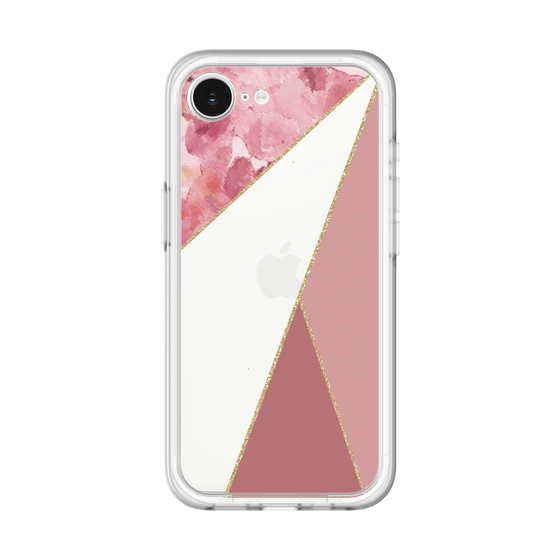 スリムプロテクションプレミアムケース［ マーブルトライアングルパレット - Pink ］