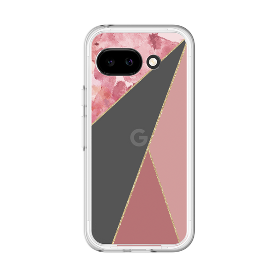 スリムプロテクションプレミアムケース［ マーブルトライアングルパレット - Pink ］