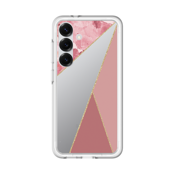 スリムプロテクションプレミアムケース［ マーブルトライアングルパレット - Pink ］
