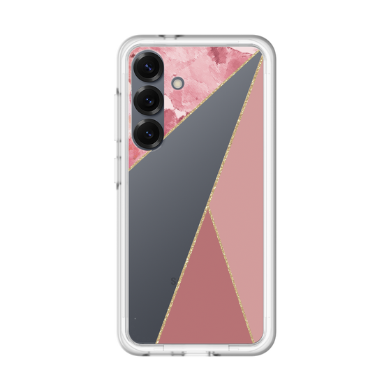 スリムプロテクションプレミアムケース［ マーブルトライアングルパレット - Pink ］