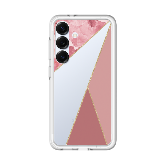 スリムプロテクションプレミアムケース［ マーブルトライアングルパレット - Pink ］