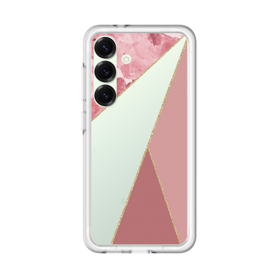 スリムプロテクションプレミアムケース［ マーブルトライアングルパレット - Pink ］