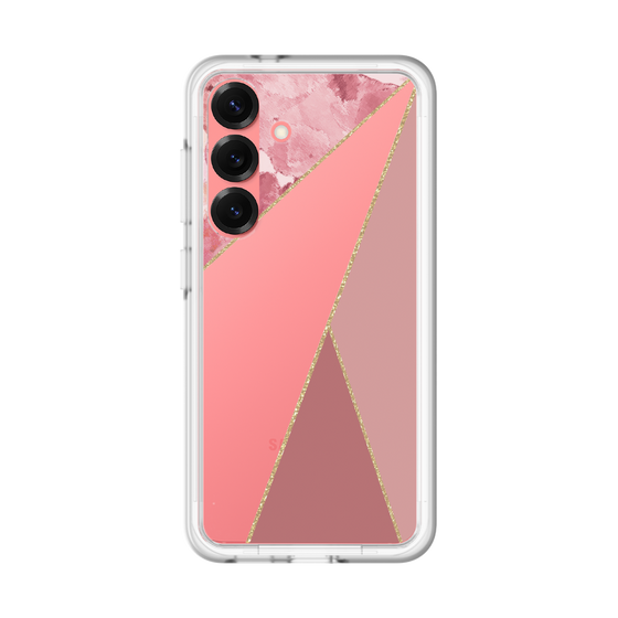 スリムプロテクションプレミアムケース［ マーブルトライアングルパレット - Pink ］