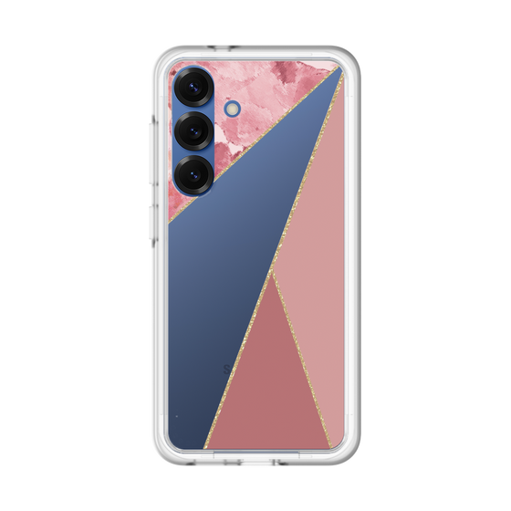 スリムプロテクションプレミアムケース［ マーブルトライアングルパレット - Pink ］