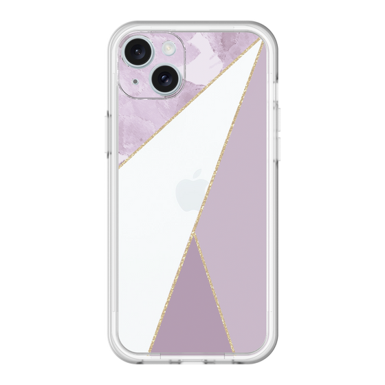 スリムプロテクションプレミアムケース［ マーブルトライアングルパレット - Purple ］