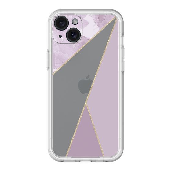 スリムプロテクションプレミアムケース［ マーブルトライアングルパレット - Purple ］