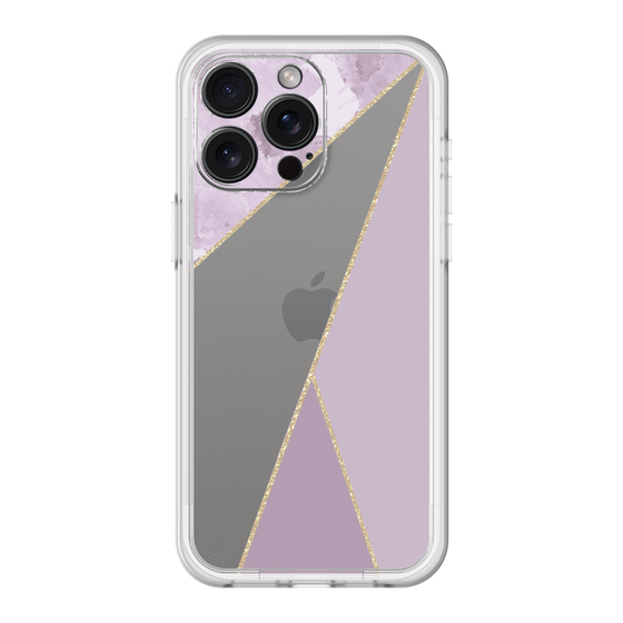 スリムプロテクションプレミアムケース［ マーブルトライアングルパレット - Purple ］