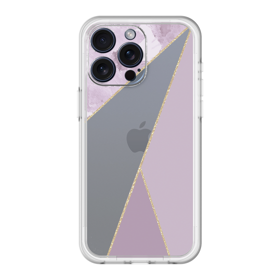 スリムプロテクションプレミアムケース［ マーブルトライアングルパレット - Purple ］