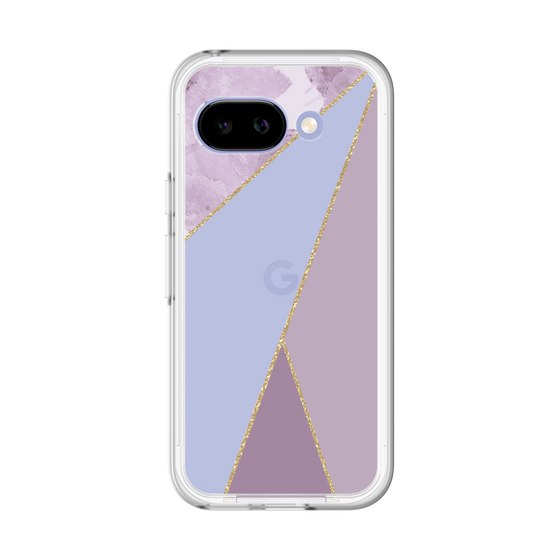 スリムプロテクションプレミアムケース［ マーブルトライアングルパレット - Purple ］