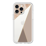 スリムプロテクションプレミアムケース［ マーブルトライアングルパレット - Brown ］