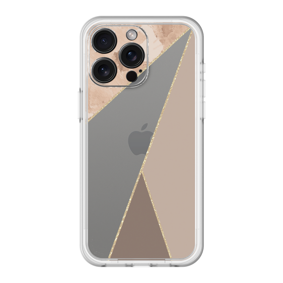 スリムプロテクションプレミアムケース［ マーブルトライアングルパレット - Brown ］