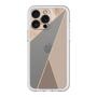 スリムプロテクションプレミアムケース［ マーブルトライアングルパレット - Brown ］