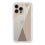 スリムプロテクションプレミアムケース［ マーブルトライアングルパレット - Brown ］