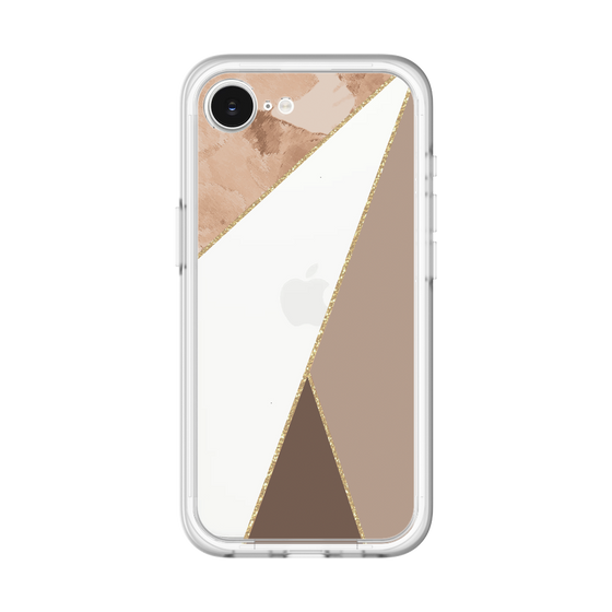 スリムプロテクションプレミアムケース［ マーブルトライアングルパレット - Brown ］