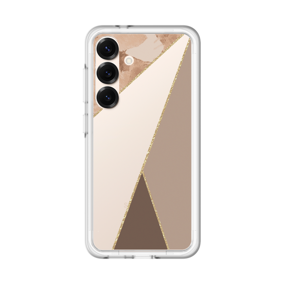 スリムプロテクションプレミアムケース［ マーブルトライアングルパレット - Brown ］