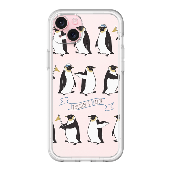 スリムプロテクションプレミアムケース［ キュートペンギンマーチ ］