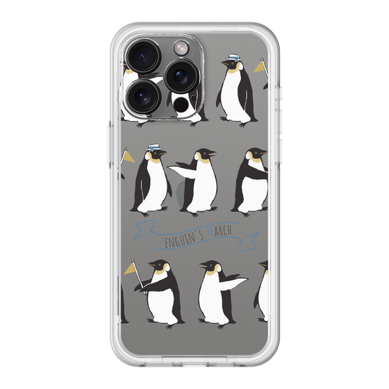 スリムプロテクションプレミアムケース［ キュートペンギンマーチ ］