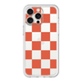 スリムプロテクションプレミアムケース［ 市松模様 - Red ］