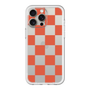 スリムプロテクションプレミアムケース［ 市松模様 - Red ］