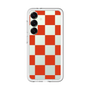 スリムプロテクションプレミアムケース［ 市松模様 - Red ］
