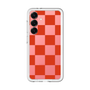 スリムプロテクションプレミアムケース［ 市松模様 - Red ］
