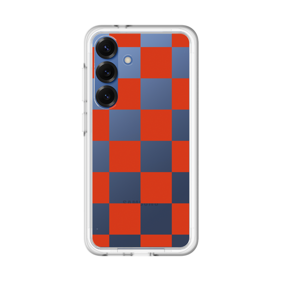 スリムプロテクションプレミアムケース［ 市松模様 - Red ］