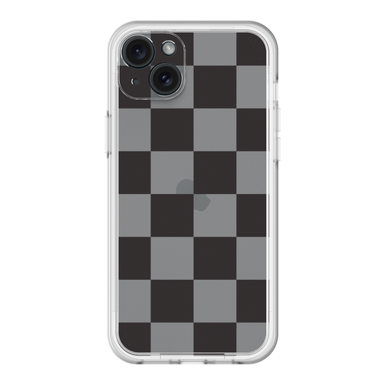 スリムプロテクションプレミアムケース［ 市松模様 - Black ］