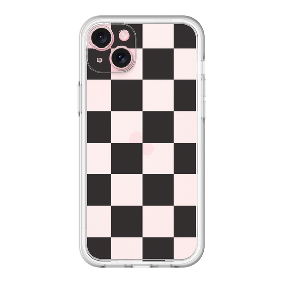 スリムプロテクションプレミアムケース［ 市松模様 - Black ］