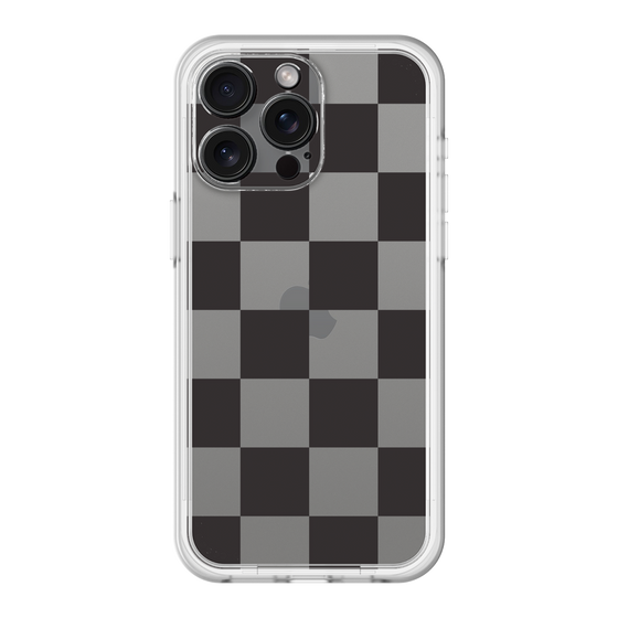 スリムプロテクションプレミアムケース［ 市松模様 - Black ］
