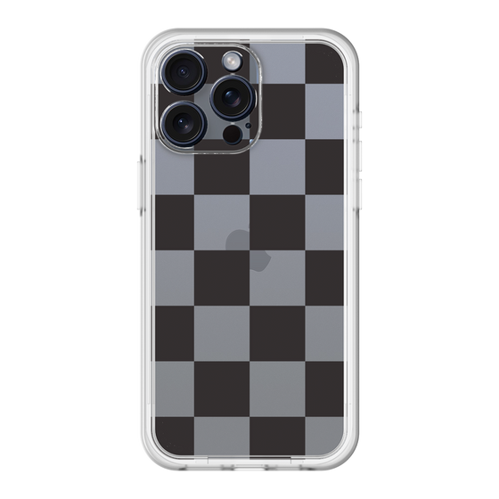 スリムプロテクションプレミアムケース［ 市松模様 - Black ］