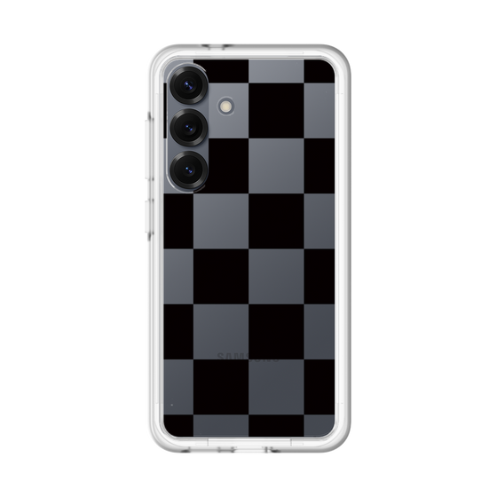 スリムプロテクションプレミアムケース［ 市松模様 - Black ］