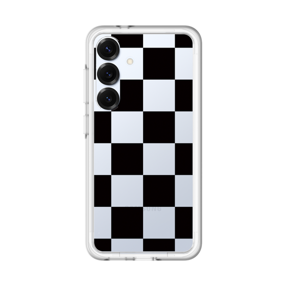 スリムプロテクションプレミアムケース［ 市松模様 - Black ］