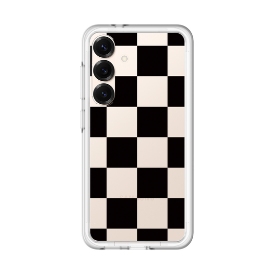 スリムプロテクションプレミアムケース［ 市松模様 - Black ］
