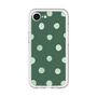 スリムプロテクションプレミアムケース［ 水彩ドット・レトロカラー - Green ］