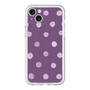 スリムプロテクションプレミアムケース［ 水彩ドット・レトロカラー - Purple ］
